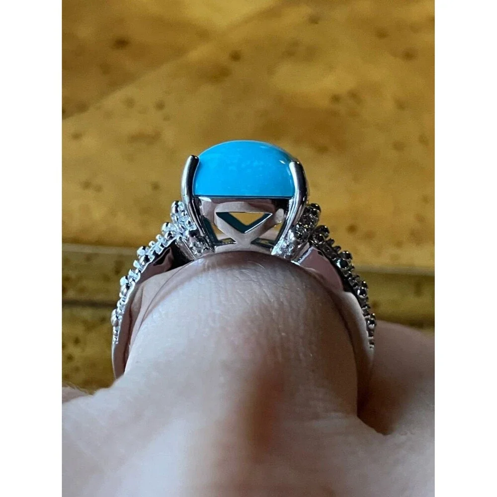 Kingman Turquoise Sterling Silver Ring Size 7